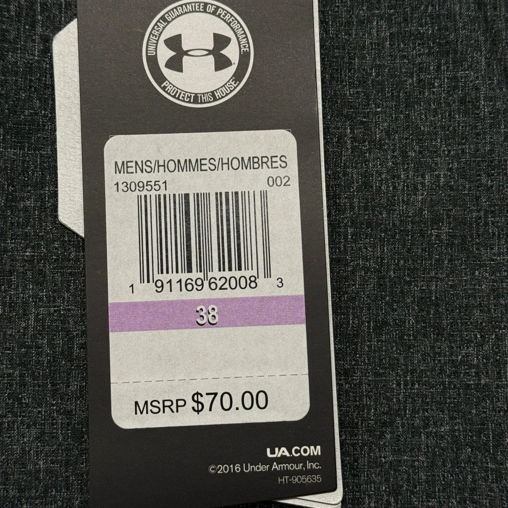Under Armour Drive Golf Shorts Men 38 Charcoal Grey Heather 1309551 HeatGear NWT